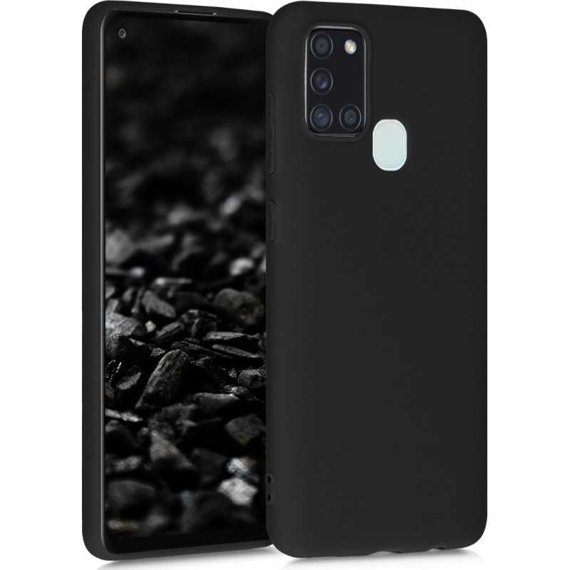Oem Θήκη Σιλικόνης Matt 1,2 mm Για Samsung Galaxy A21s Μαύρο