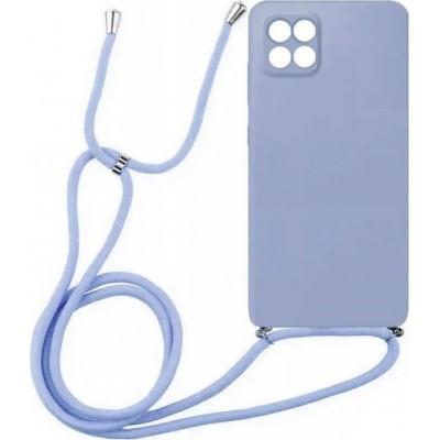 Oem Cord Silicone  Μωβ Θήκη Για Samsung Galaxy A22 5G Με Λουρί Μωβ 