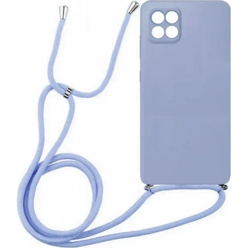 Oem Cord Silicone  Μωβ Θήκη Για Samsung Galaxy A22 5G Με Λουρί Μωβ 