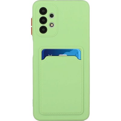 Oem Θήκη Σιλικόνης Με Υποδοχή Κάρτας Για Samsung Galaxy A32 5G / M32 5G  Λαχανί 