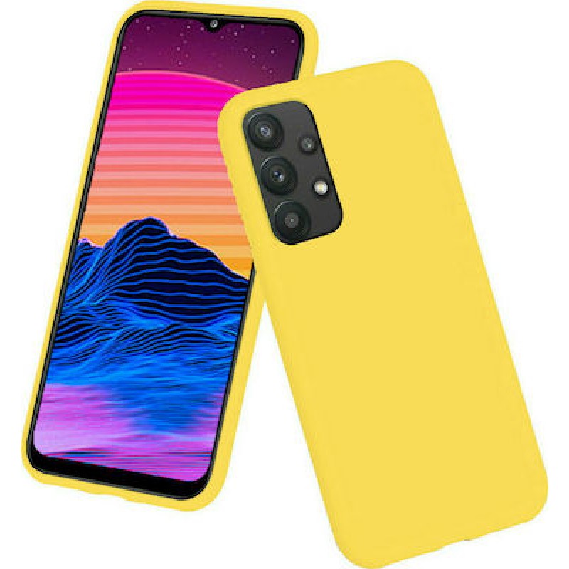 Oem Θήκη Σιλικόνης Matt 1,5 mm Για Samsung Galaxy A32 5G / M32 5G Κίτρινο