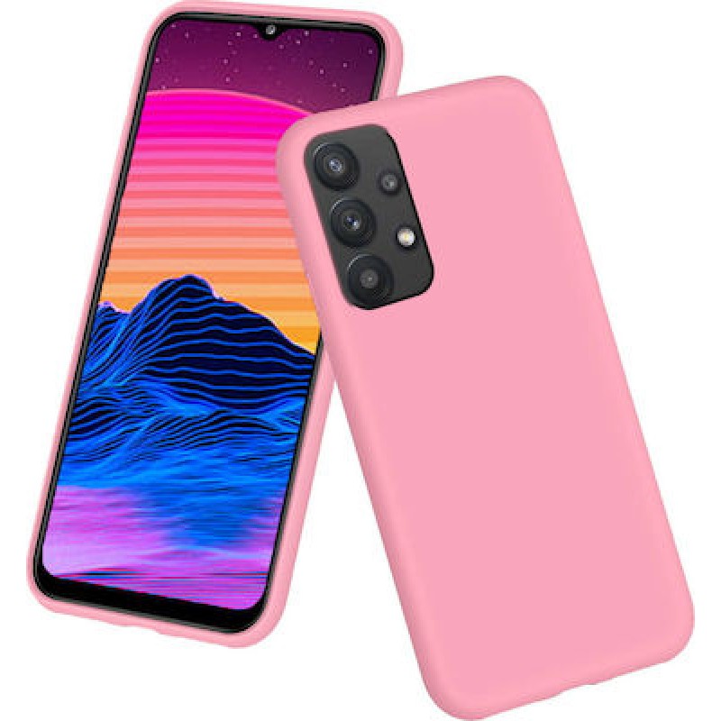 Oem Θήκη Σιλικόνης Matt 1,5 mm Για Samsung Galaxy A32 5G / M32 5G Ροζ (Ανοιχτή Κάμερα)