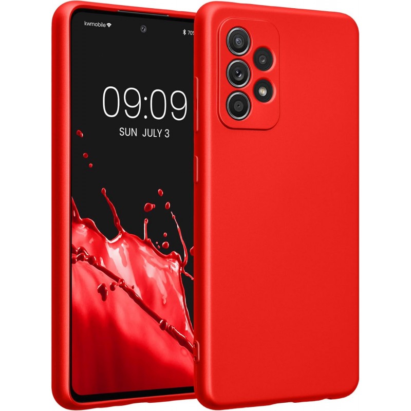 Oem Θήκη Σιλικόνης Matt 1,2 mm Για Samsung Galaxy A52 5G / A52 4G / A52S 5G Κόκκινο