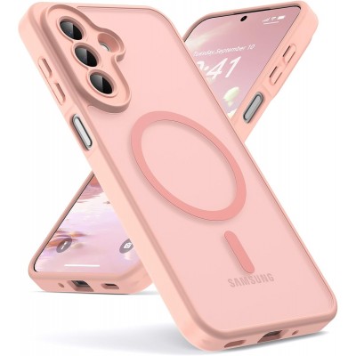 Oem Θήκη Back Cover Electro Magsafe Ημιδιαφανή Για Samsung Galaxy S24 Plus 5G Ροζ - Nud