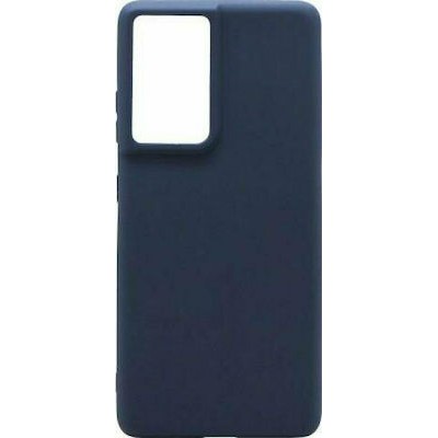 Oem Θήκη Σιλικόνης Matt 1,2 mm Για Samsung Galaxy S21 Ultra 5G  Μπλε