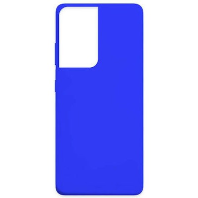 Oem Θήκη Σιλικόνης Matt 1,2 mm Για Samsung Galaxy S21 Ultra 5G  Μπλε