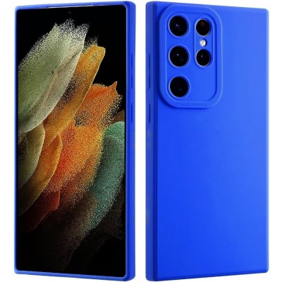 Oem Θήκη Σιλικόνης Matt 1,5 mm Για Samsung Galaxy S24 Ultra 5G Μπλε