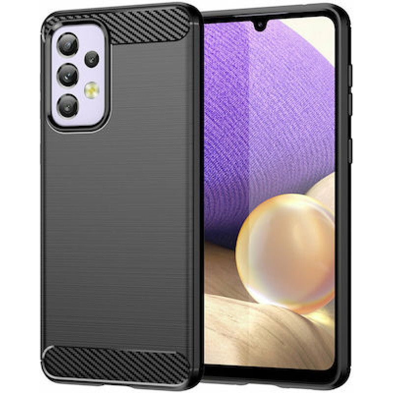 Oem Θήκη Σιλικόνης Carbon Για Samsung Galaxy A33 5G Μαύρο