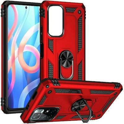 Oem Θήκη με Ring Stand TPU Case Για Samsung Galaxy A52 5G / A52 4G / A52S 5G  Κόκκινο
