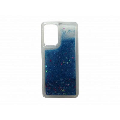 Oem Θήκη TPU Με Υγρό Glitter Για Samsung Galaxy A52 5G / A52 4G / A52S 5G Γαλάζιο