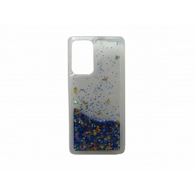 Oem Θήκη TPU Με Υγρό Glitter Για Samsung Galaxy A52 5G / A52 4G / A52S 5G Σκούρο - Μπλε