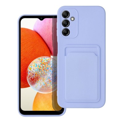 Oem Θήκη Σιλικόνης Με Υποδοχή Κάρτας Για Samsung Galaxy A14 4G / 5G Λιλά