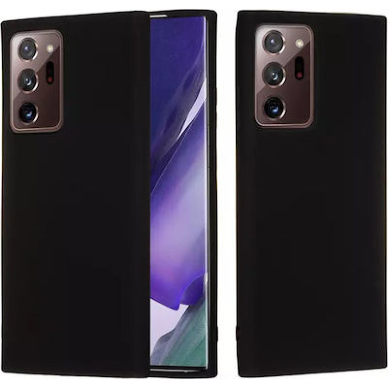 Oem Θήκη Σιλικόνης Matt 1,2 mm Για Samsung Galaxy Note 20 Ultra 5G  Μαύρο