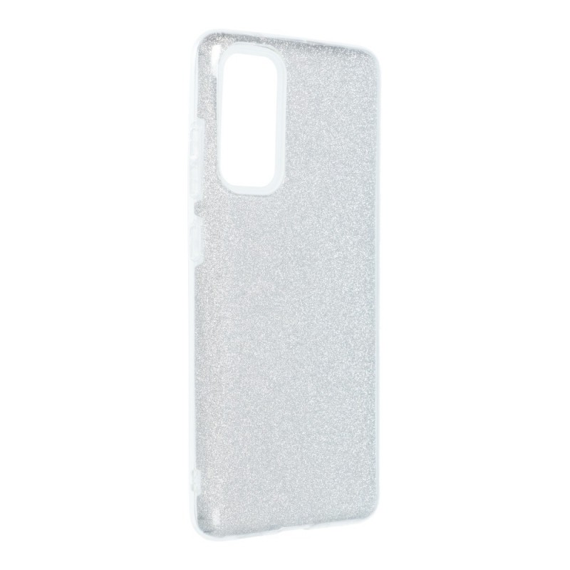 Oem Θήκη Shining Χρυσόσκονη Για   Samsung Galaxy S20 Plus / S20 Plus 5G Ασημί