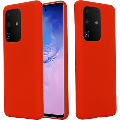 Oem Θήκη Σιλικόνης Matt 1,2 mm Για    Samsung Galaxy S20 Ultra / S20 Ultra 5G  Κόκκινο