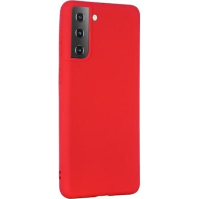 Oem Θήκη Σιλικόνης Matt 1,2 mm Για Samsung Galaxy S21 FE  Κόκκινο