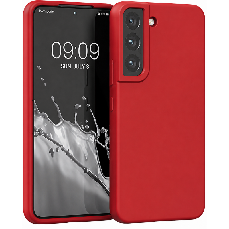Oem Θήκη Σιλικόνης Matt 1,2 mm Για Samsung Galaxy S22 Plus Κόκκινο