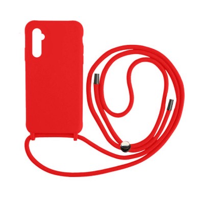 Oem Cord Silicone Κόκκινη Θήκη Για Samsung Galaxy A05s Με Λουρί Κόκκινο