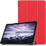 Trifold Θήκη Βιβλίο με Σιλικόνη Flip Cover Για Apple Ipad Mini 6 (2021) 8.3" Κόκκινο