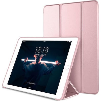 Oem Trifold Θήκη Βιβλίο με Σιλικόνη Flip Cover Για  Huawei MediaPad T3 10 9.6'' Ροζ - Χρυσό