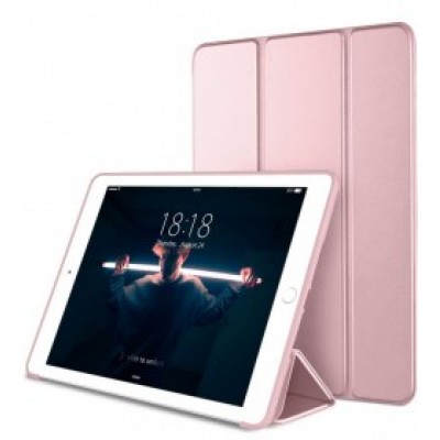 Oem Θήκη Βιβλίο με Σιλικόνη Flip Cover Για Apple IPad 9.7'' 2017 / 2018  Ροζ - Χρυσό