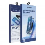 VEASON Full Face Tempered glass HD Magic Box Με Οδηγό Τοποθέτησης Για Apple iPhone 14 Pro Max 6,7" Μαύρο