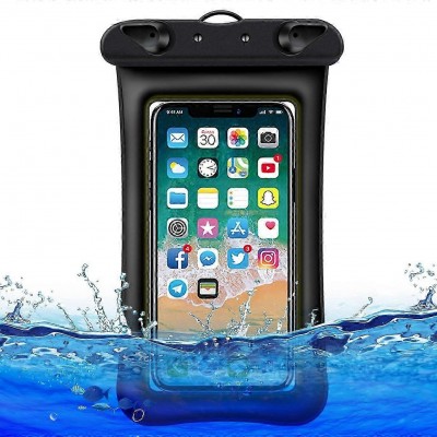 Oem Αδιάβροχη Θήκη Waterproof Pouch Floating Airbag Για Κινητά έως 7,2" ( 200 * 100 mm ) Μαύρο 