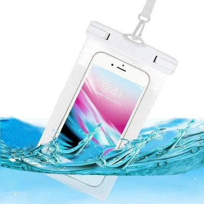 Oem Αδιάβροχη Θήκη Waterproof Pouch Floating Airbag Για Κινητά έως 7,2" ( 200 * 100 mm ) Άσπρο