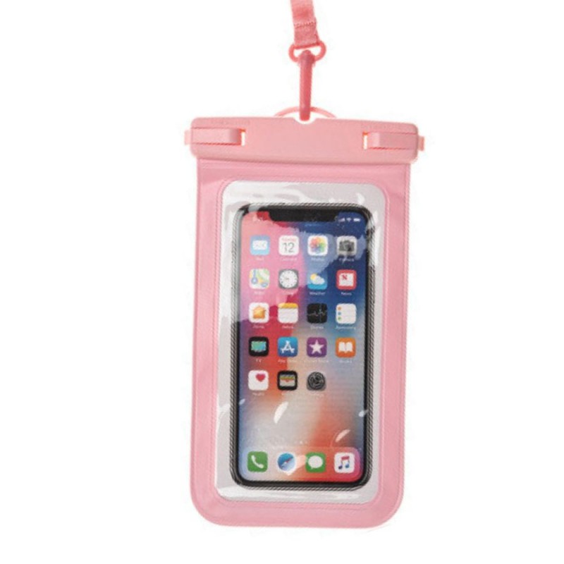 Oem Αδιάβροχη Θήκη Waterproof Pouch Floating Airbag Για Κινητά έως 7,2" ( 200 * 100 mm ) Ροζ