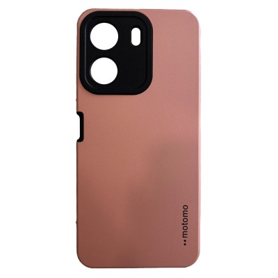 Oem Θήκη Motomo Back Cover Για Xiaomi Redmi 13C 4G Ροζ - Χρυσό