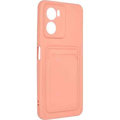 Oem Θήκη Σιλικόνης Με Υποδοχή Κάρτας Για Xiaomi Poco C65 Ροζ