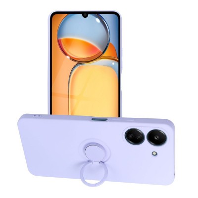 Oem ΄Θήκη Σιλικόνης Με Ring Για Xiaomi Redmi 13C 4G Λιλά