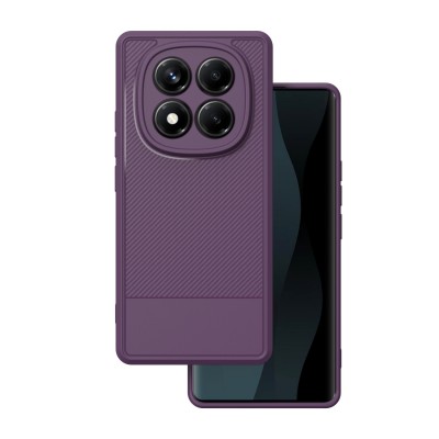 Oem Θήκη Σιλικόνης Simple Carbon Για Xiaomi Poco C75 4G Μωβ