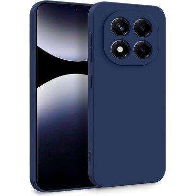 Oem Θήκη Σιλικόνης Matt 1,5 mm Για Xiaomi Redmi Note 14 Pro 5G Σκούρο - Μπλε