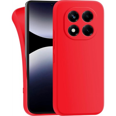 Oem Θήκη Σιλικόνης Matt 1,5 mm Για Xiaomi Redmi Note 14 Pro 5G Κόκκινο