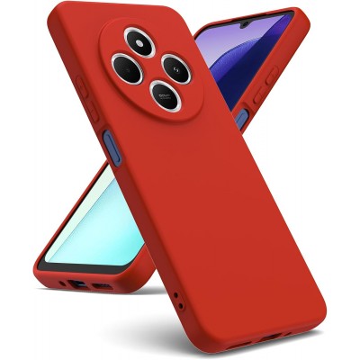Oem Θήκη Σιλικόνης Matt 1,5 mm Για Xiaomi Redmi 14C Κόκκινο