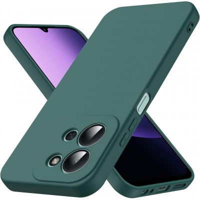 Oem Θήκη Σιλικόνης Matt 1,5 mm Για Xiaomi Redmi 15C 4G / 5G 173,16 mm Σκούρο - Πράσινο