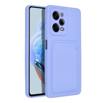 Oem Θήκη Σιλικόνης Με Υποδοχή Κάρτας Για Xiaomi Poco C65 Λιλά