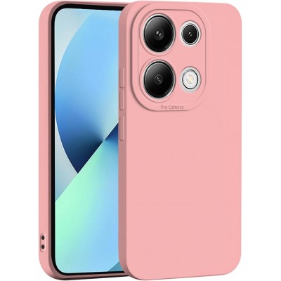 Oem Θήκη Σιλικόνης Matt 1,2 mm Για Xiaomi Redmi Note 13 Pro 4G Ροζ