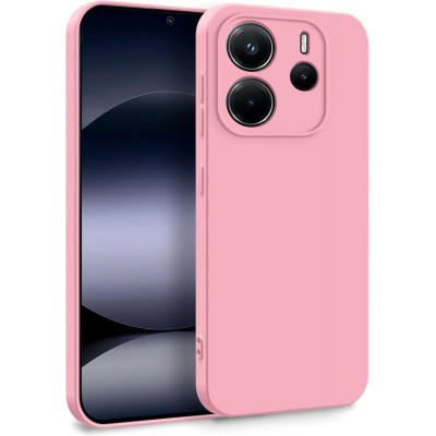 Oem Θήκη Σιλικόνης Matt 1,5 mm Για Xiaomi Redmi Note 14 5G Ροζ