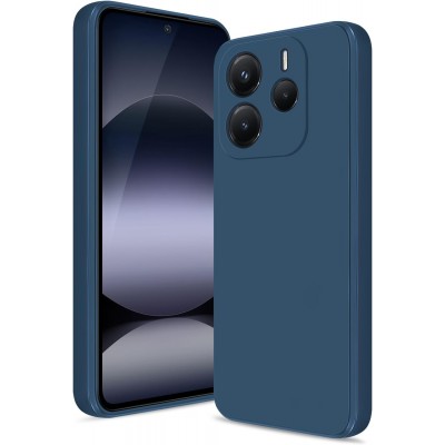 Oem Θήκη Σιλικόνης Matt 1,5 mm Για Για Xiaomi Redmi Note 14 4G Σκούρο - Μπλε