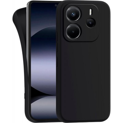 Oem Θήκη Σιλικόνης Matt 1,5 mm Για Xiaomi Redmi Note 14 4G Μαύρο