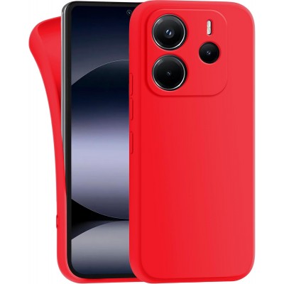Oem Θήκη Σιλικόνης Matt 1,5 mm Για Για Xiaomi Redmi Note 14 4G Κόκκινο