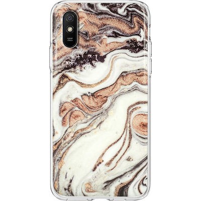 Oem Θήκη Σιλικόνης Marmur case Design 1 Για Xiaomi Redmi 9A / 9AT / 9i  Καφέ