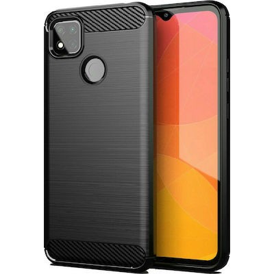 Forcell Θήκη Carbon Back Cover Για Xiaomi Redmi 9C / Redmi 10A  Μαύρο