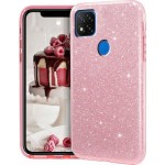  Oem Θήκη Shining Χρυσόσκονη Για      Xiaomi Redmi 9C / Redmi 10A Ροζ