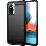 Oem Θήκη Σιλικόνης Carbon Για Xiaomi Redmi Note 10 Pro / 10 Pro Max  Μαύρο