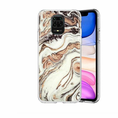 Oem Θήκη Σιλικόνης Marmur case Design 1Για Xiaomi Redmi Note 9 Pro / Redmi Note 9s / Note 9 Pro Max  Καφέ