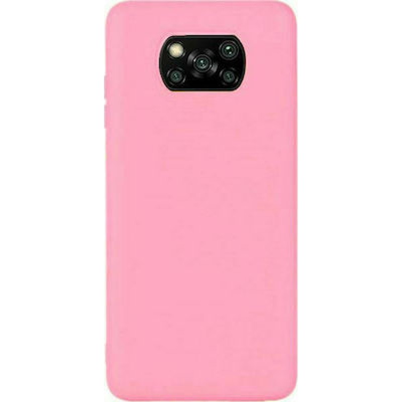 Oem Θήκη Σιλικόνης Matt 1,2 mm Για Xiaomi Poco X3 / Poco X3 NFC / Poco X3 Pro  Ροζ