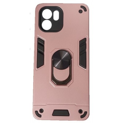 Oem Θήκη Armor Με Ring Stand TPU Case Για Xiaomi Poco M6 Pro 4G Ροζ - Χρυσό